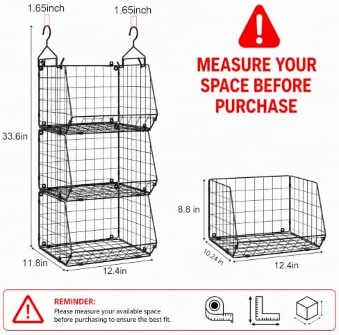 X-cosrack 3-Tier Hanging Closet Organizer, Laundry Room Organization | Space ...