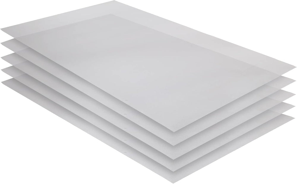 RESILIA Industrial Shelf Liner Set for Wire Shelving – 5 Pack, 24” x 48” Heav...