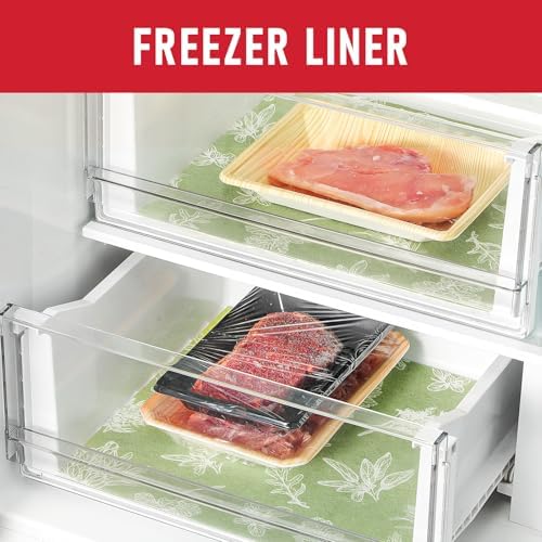 Cooyes Large Fridge Liners for Refrigerator, 17.7" × 36", Drawer &a...