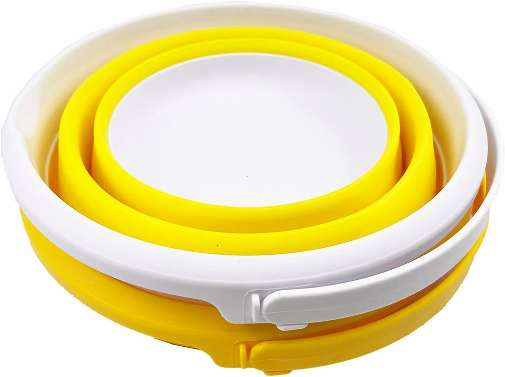 SAMMART 5.5L (1.4 Gallon) Set of 2 Collapsible Plastic Bucket - Foldable Roun...