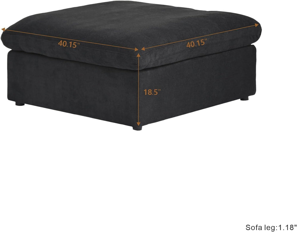 JACH Storage Ottoman Module for Living Room, Cushion Covers Removable, Minima...
