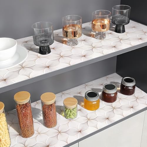 Quttisay Shelf Liner for Cabinets Non Adhesive Drawer Liner 17.3in x 16.4ft