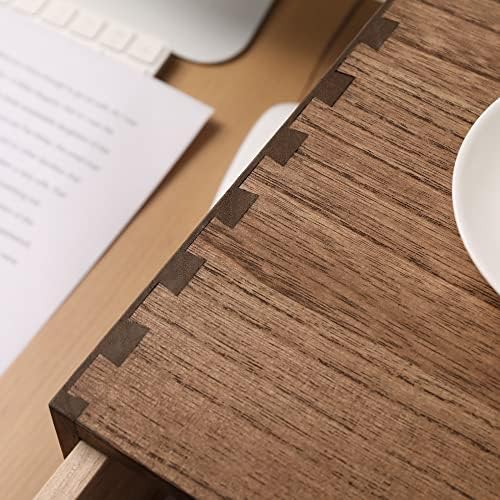DDYURI Wood 2 Drawer Desktop Organizer Cabinet - Desk Storage Box for Kitchen...