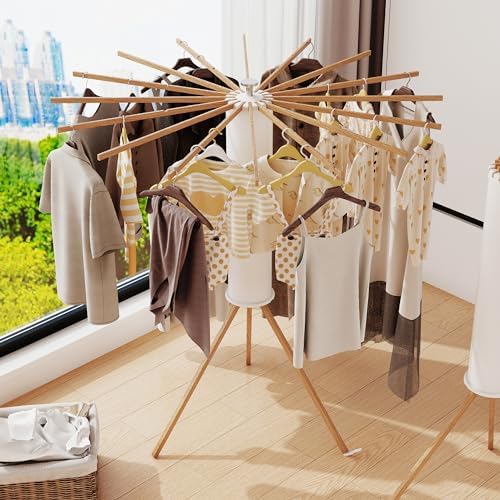 LIENAHU Clothes Drying Rack Tripod,Drying Rack Clothing,Laundry Drying Rack,F...