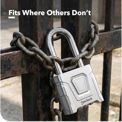 Outdoor Combination Lock, 2.3” Long Shackle, Weatherproof Padlock