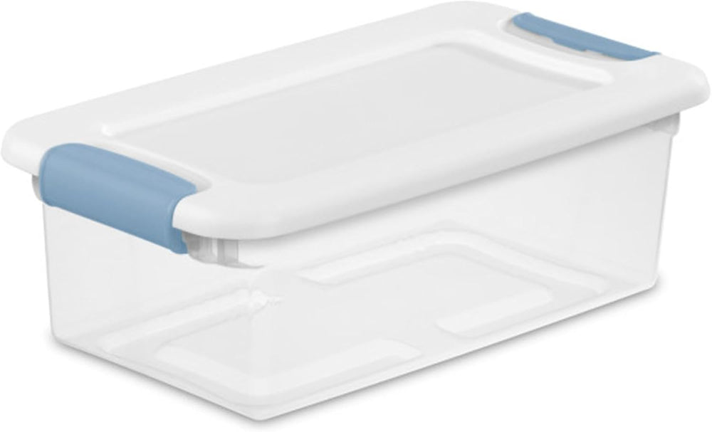 Sterilite 24-Pack Latching Box, Under Bed Storage Bins with Lids, Clear Plast...