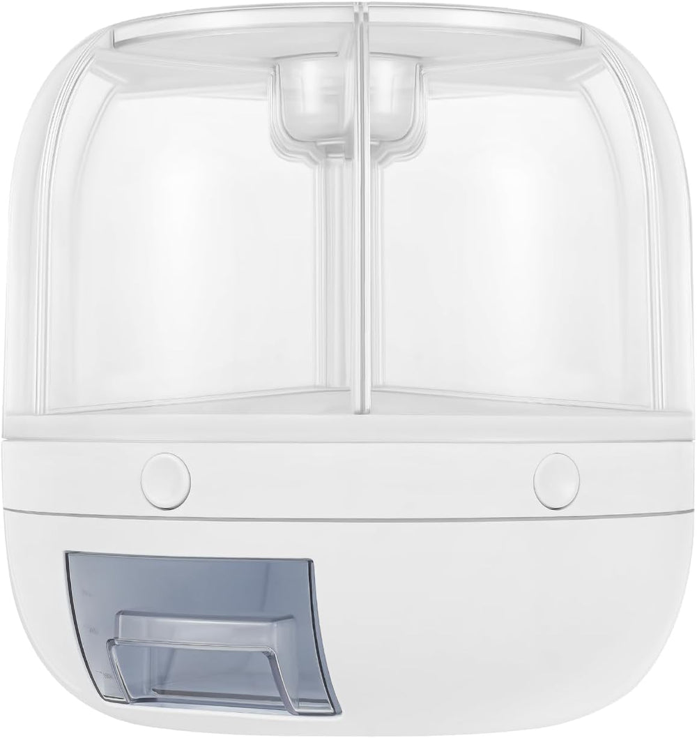 Grain Storage Container Dispenser 360° 6 Grids Rotating Food Dispenser Kitche...