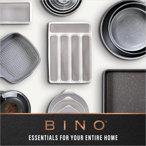 BINO Plastic Storage Containers, Small - 4 Pack THE LUCID COLLECTION, Multi-U...