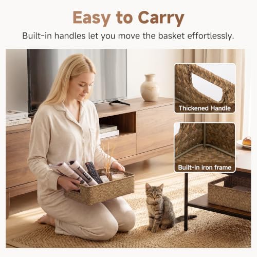 StorageWorks Wicker Baskets for Storage, Woven Baskets for Organizing