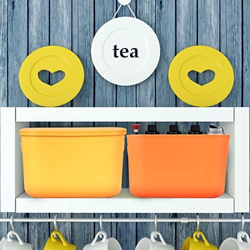 Hoolerry 8 Pieces Storage Bins, 10.2 x 7 x 6.3 Inch, Multi-colored