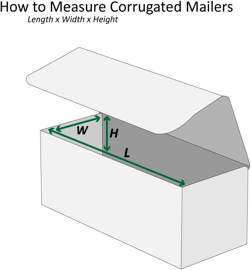 Boxes Fast BFM1066 Corrugated Cardboard Mailers, 10 x 6 x 6 Inches, Tuck Top ...