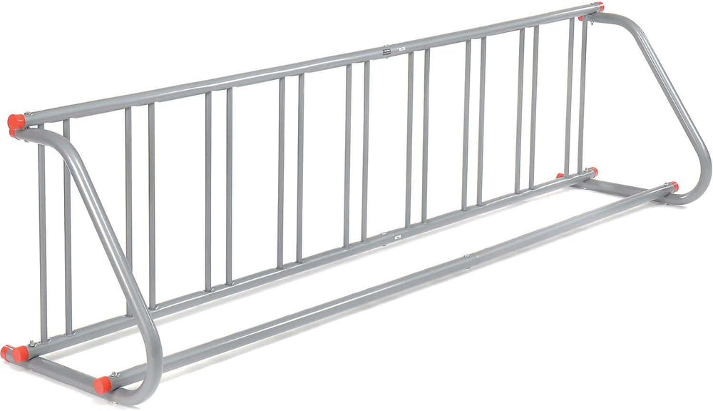 Global Industrial 111" L Single-Sided Grid Bike Rack, 9-Bike Capacity, Gray
