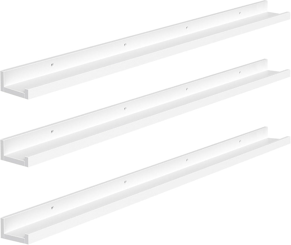 HOOBRO Floating Shelves, Wall Shelf Set of 3, 47.2 Inches Hanging Shelf