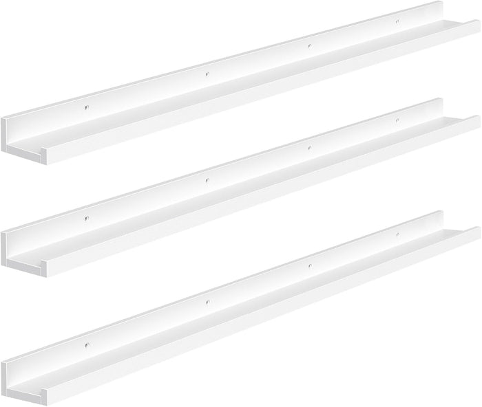 HOOBRO Floating Shelves, Wall Shelf Set of 3, 47.2 Inches Hanging Shelf