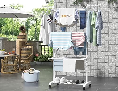 HOMIDEC Clothes Drying Rack, 4-Tier(67.7" H) Foldable Drying Rack Clothing