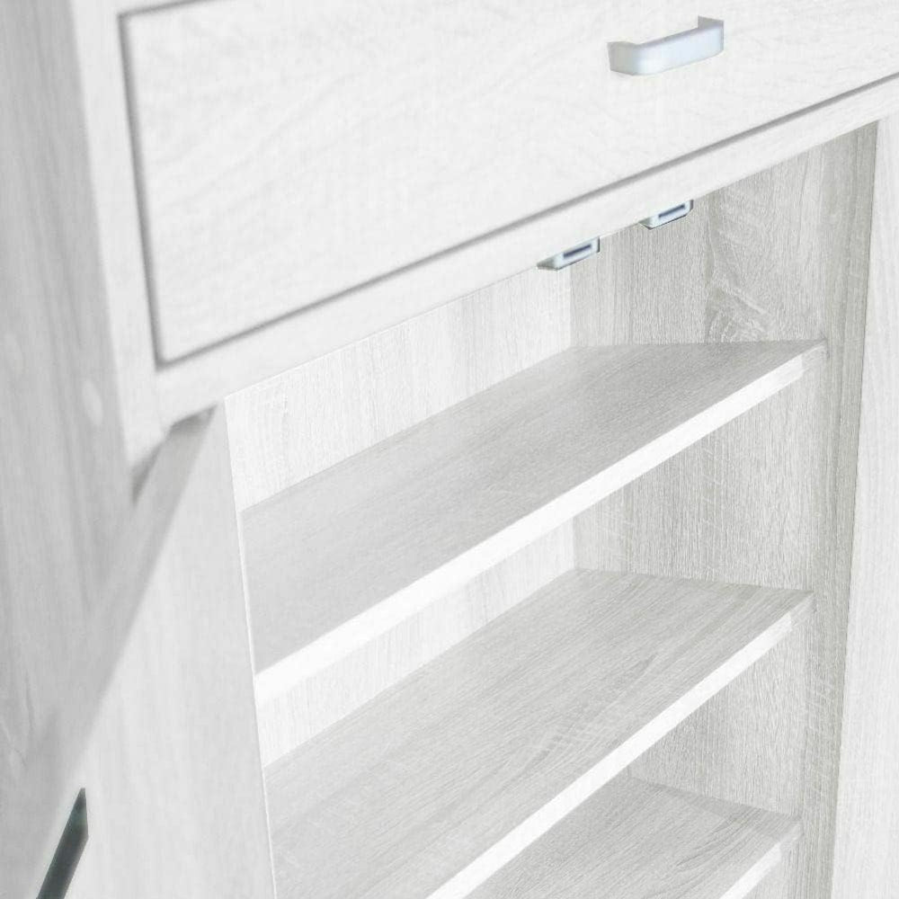 BAKAJI Shoe Rack for Home Entrance with 5 Shelves for Shoes and Drawer, 2 Doo...