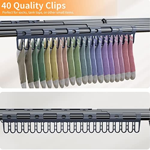 Clothes Drying Rack Foldable Drying Rack Clothing Black-1pack