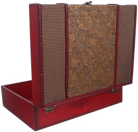 Cabilock Memory Box Wooden Desktop Storage Boxes Wood Treasure Box for Books ...