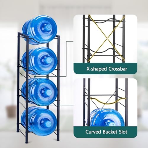 5 Gallon Water Jug Holder - 4-Tier 5 Gallon Water Jug Stand