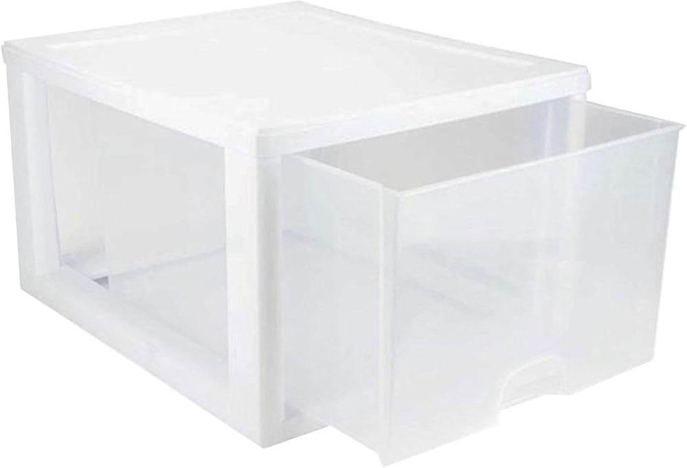Sterilite Stacking Drawer Storage Organizer for Clothes, 27 Quart, 16-Pack