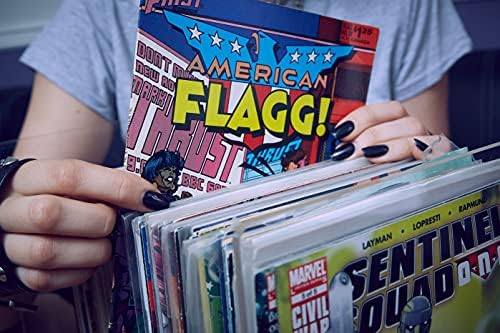 Patented Comic Book Storage Holder – Wooden & Acrylic Display Box/Case fo...