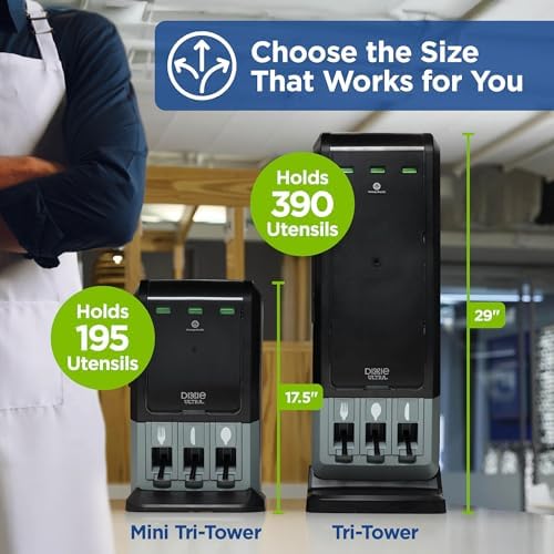 Dixie Ultra® SMARTSTOCK® MINI TRI-TOWER CUTLERY DISPENSER BY GP PRO (GEORGIA-...