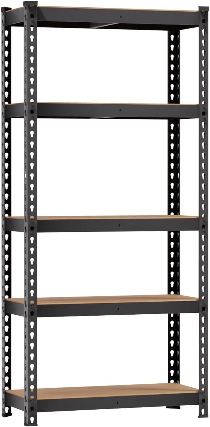 BestOffice 5 Tier Storage Shelves Adjustable Garage Shelves 15.7" D x 35...