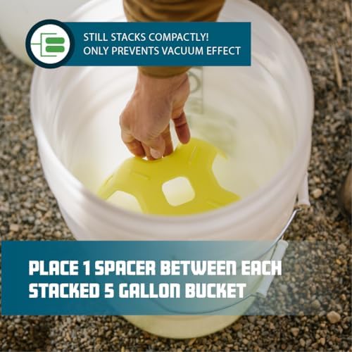 Never Fight Stuck Buckets Again – 5 Gallon Bucket Separator Tool – Prevents B...