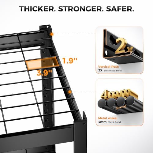 CAMMOO 3500LBS Storage Shelves, 5 Tier Wire Shelf 36"W x 16"D x 72&...