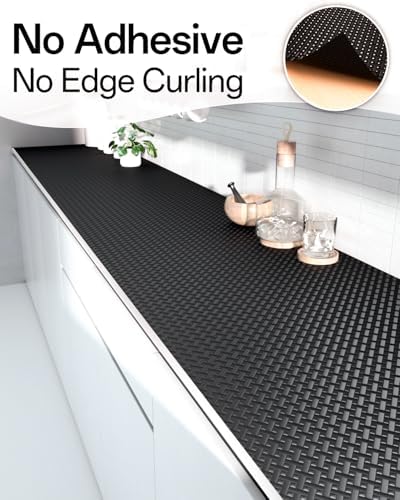 GTJ Shelf and Drawer Liner for Kitchen Cabinet Non-Adhesive Non Slip