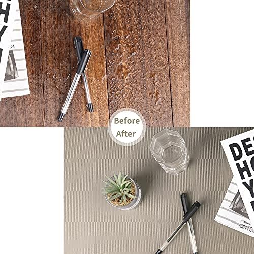 Kitchen Shelf Liner Drawer Liners, Non-Adhesive Refrigerator Liners Waterproo...