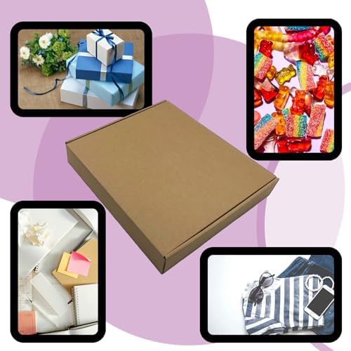 13x11x2 inches Shipping Boxes Set of 24, Brown Corrugated Packaging Mailers