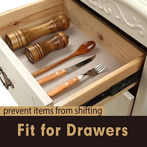 Premium Drawer and Shelf Liner for Cabinet, Non Adhesive Liner for Kitchen, S...