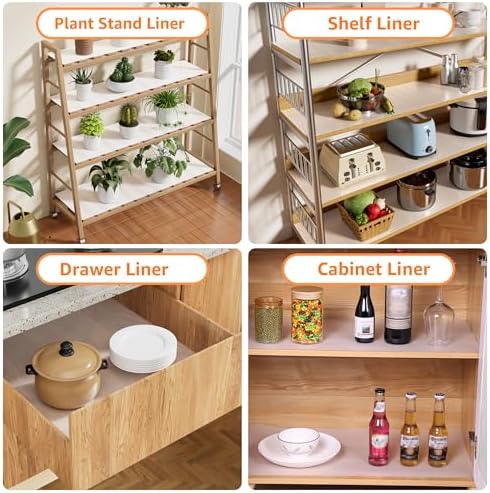 PABUSIOR Shelf Liner for 12 inch Wire Shelves: 11.5" W x 290" L Thi...