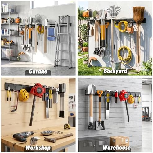 Housolution Garage Wall Organizer 64 Inch - 18Pack Carries 570 lbs