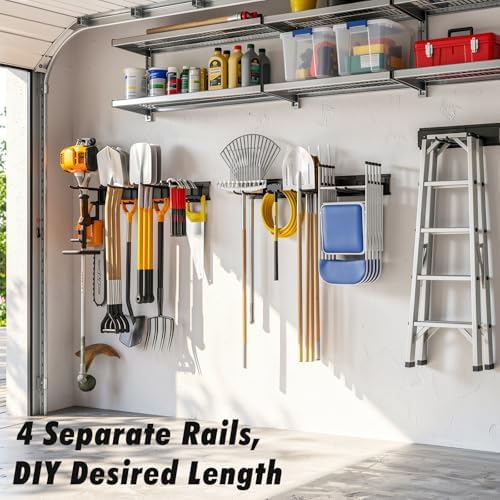 Housolution Garage Wall Organizer 64 Inch - 18Pack Carries 570 lbs
