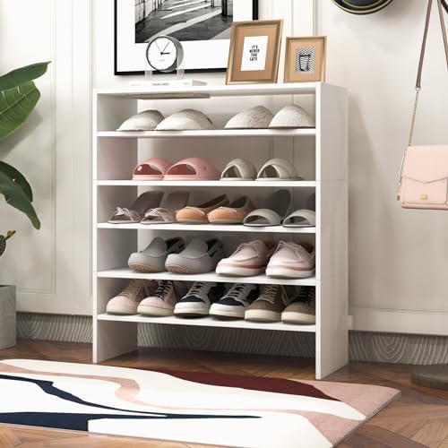 GIANTEX 3-in-1 Vertical Shoe Rack, 6-Tier Free Standing Shoe Storage Organize...