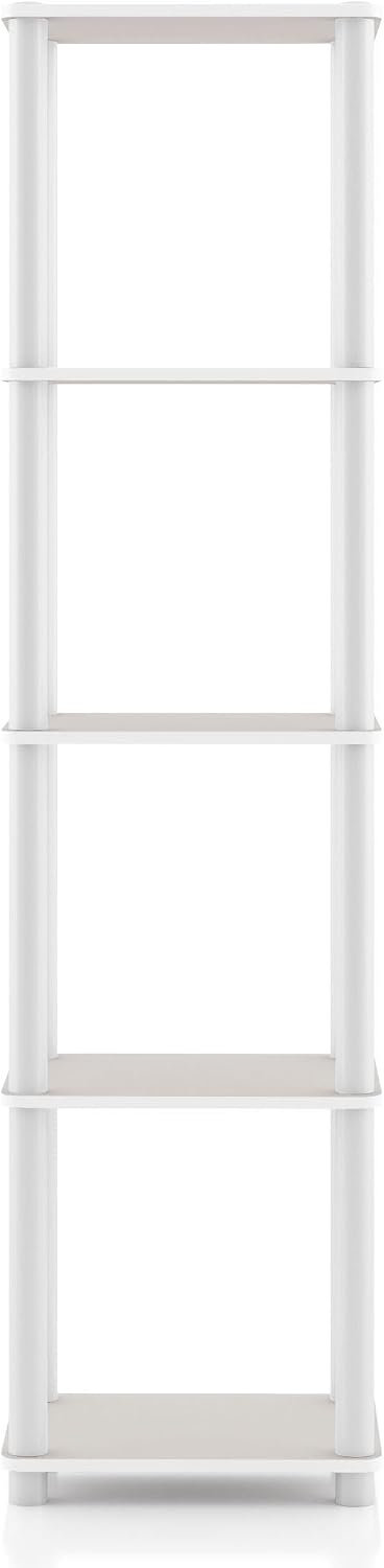 Homes: Inside + Out Apexa Modern 5-Tier Narrow Shelving Units, Collectibles D...