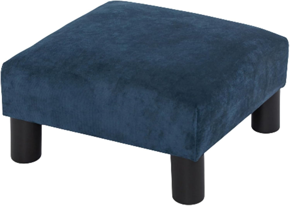 Joveco Small Foot Rest Stool Ottoman, 15" Fabric Square Short Low Footst...