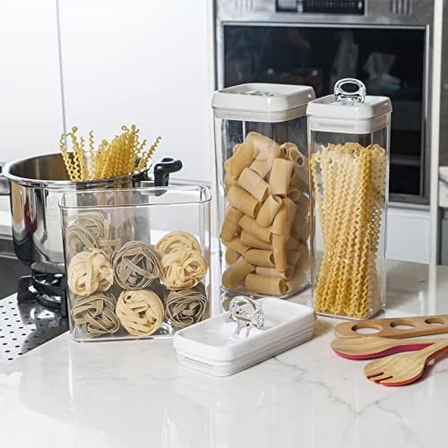 Felli Flip Tite TALL Storage Container with Lid 4" Air Tight Easy Open R...