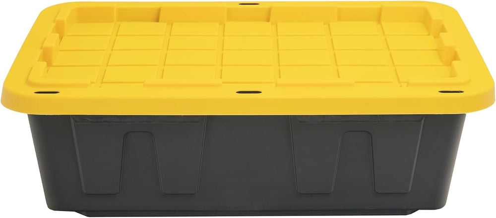 CX Heavy Duty 15-Gallon Stackable Plastic Storage Bins with Lids, 5 Pack