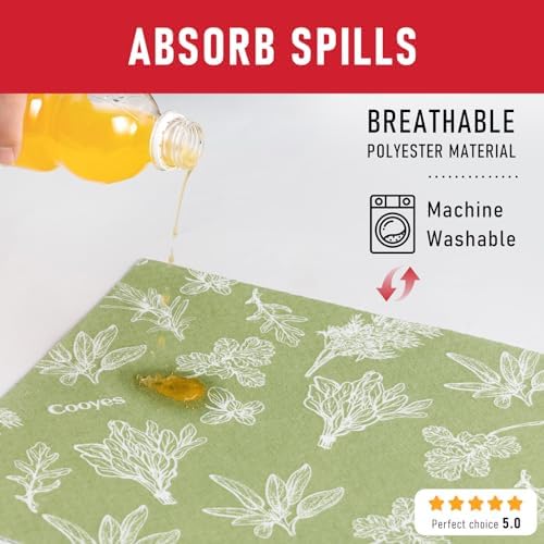 Cooyes Drawer & Shelf Liner for Kitchen Cabinets, Breathable Cloth Materi...