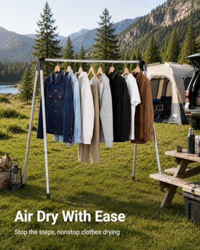 TOOLF Clothes Drying Rack Foldable, Portable Clothes Rack for Travel