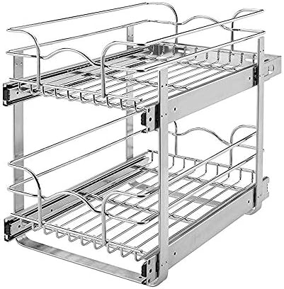 Rev-A-Shelf - 5WB2-1522-CR - 15 in. W x 22 in. D Base Cabinet Pull-Out Chrome...