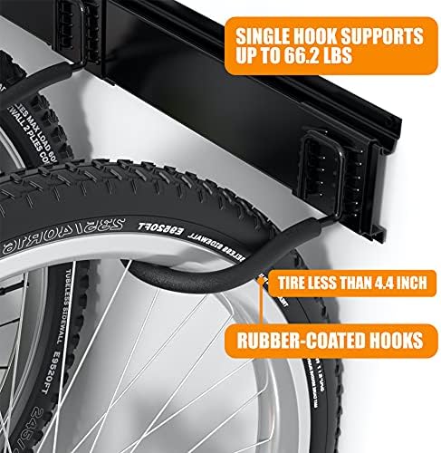 TORACK Bike Storage Rack, 6 Bike Rack Wall Mount Home and Garage Organizer
