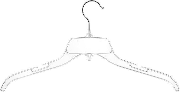 DEILSY™ Clear Plastic Hangers 50 Pack Sturdy Plastic Shirt Hangers