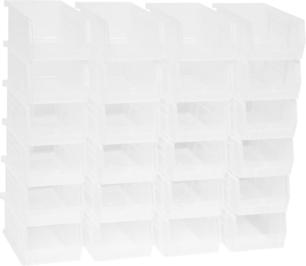 Akro-Mils 30220 AkroBins Plastic Storage Bins, 7"x4"x3", Clear...