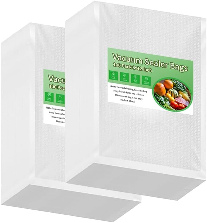 Premium Vacuum Sealer Bags 200 Quart 11" x 14", Pre-cut food saver ...
