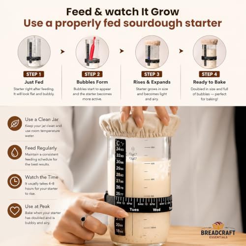 Banneton Bread Proofing Baskets Set Sourdough Starter Kit