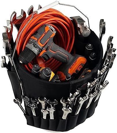 Bucket Boss Wrench Boss Bucket Tool Organizer in Black, AB30020